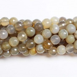 Beads Agate-faceted 10mm (0210040G)