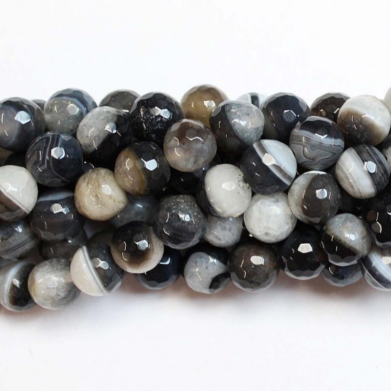 Beads Agate-faceted 10mm (0210054G)