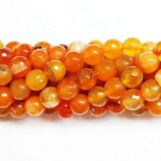 Beads Agate-faceted 10mm (0210058G)