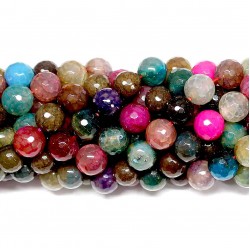 Beads Agate-faceted 10mm (0210097G)
