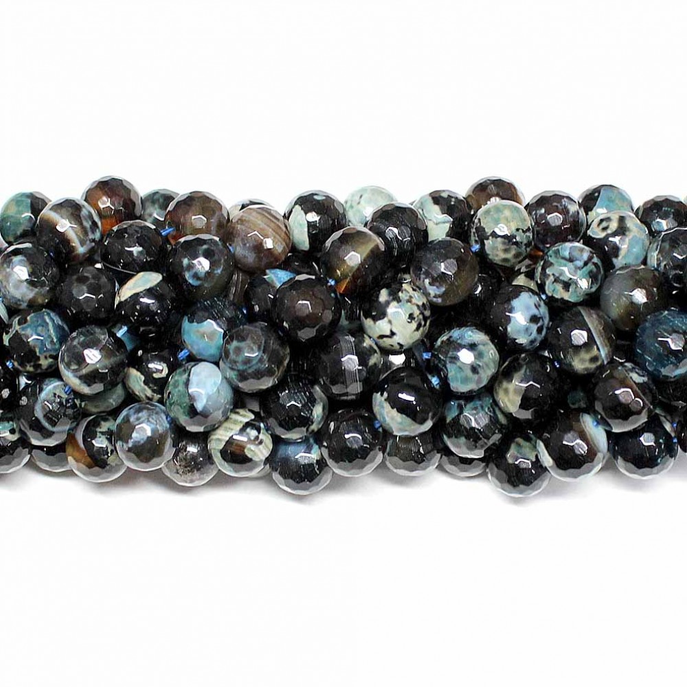 Beads Agate-faceted 10mm (0210119G)