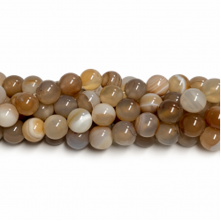 Agate Beads 10 mm, Natural Stone