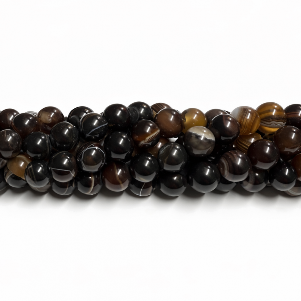 Agate Beads 10 mm, Natural Stone