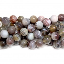 Beads Agate Botswana 10mm (0210080)