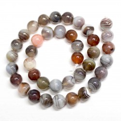 Beads Agate Botswana 10mm (0210080)