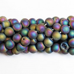Beads Agate druzy 10mm (0210012D)