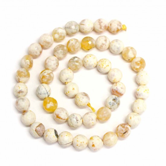Beads Agate-faceted 8mm (0208008G)