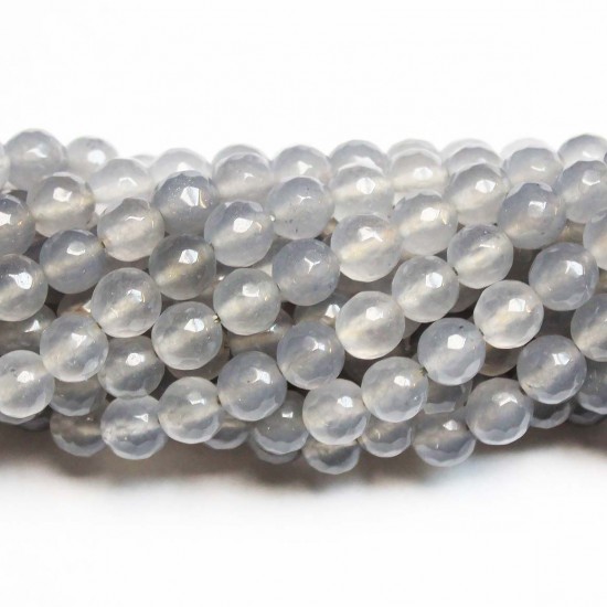 Beads Agate-faceted 8mm (0208021G)