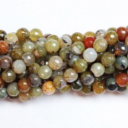 Beads Agate-faceted 8mm (0208049G)