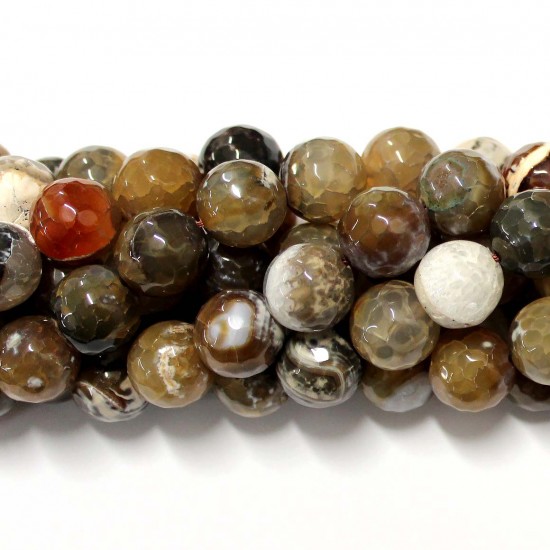 Beads Agate-faceted 14mm (0214005G)
