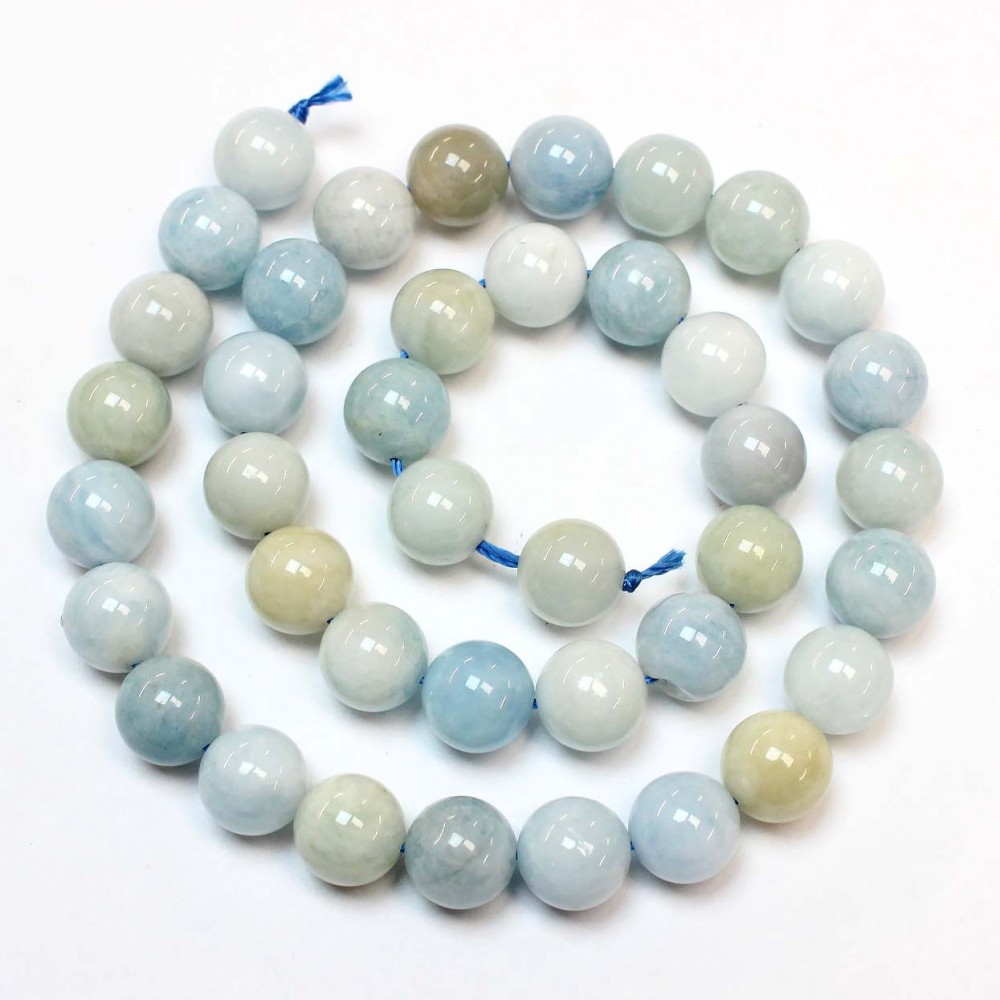 Beads Aquamarine 10mm (0410000)