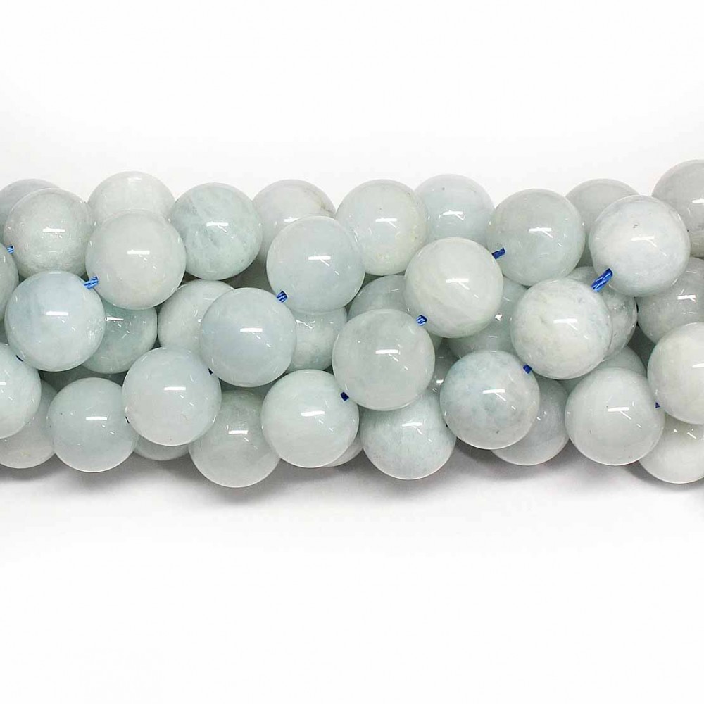 Beads Aquamarine 12mm (0412001)