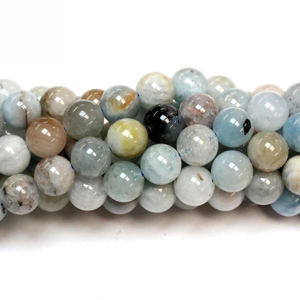 Beads Aquamarine 8mm (0408001)