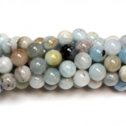 Beads Aquamarine 8mm (0408001)