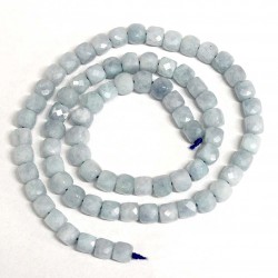 Beads Aquamarine-faceted 5x5mm (0405000G)