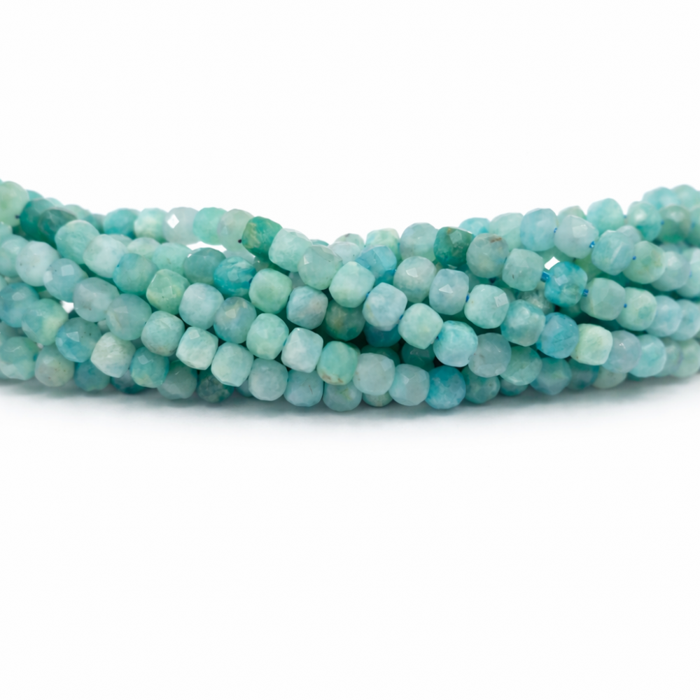 Amazonite Beads, 4x4mm (0504001)