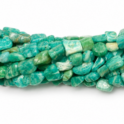 Amazonite beads, 7×5 mm, natural stone
