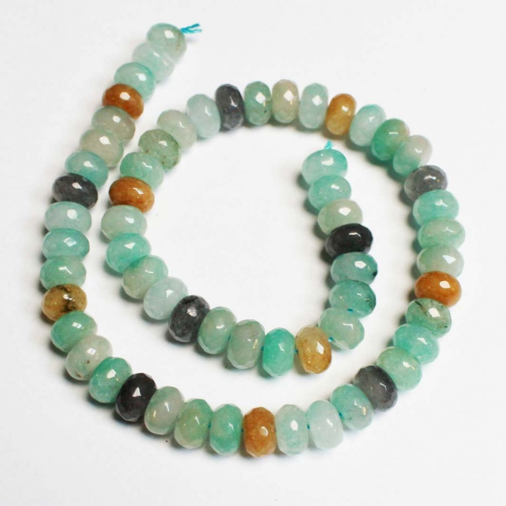 Beads Amazonite-faceted 10x6mm (0510010G)