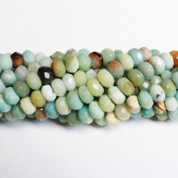 Beads Amazonite-faceted 8x5mm (0508010G)