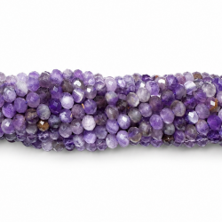 4mm natural amethyst beads