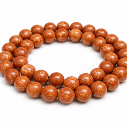 Brown aventurine beads, 8 mm (0108000)