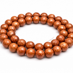 Faceted brown aventurine beads 8 mm (0108000G)