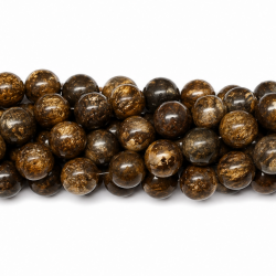 5 mm bronzite beads, natural stone