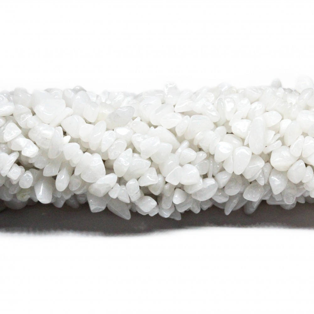 Beads White quartz ~6х3mm (9006032)