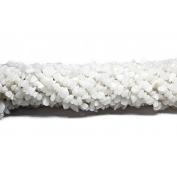 Beads White quartz ~6х3mm (9006032)