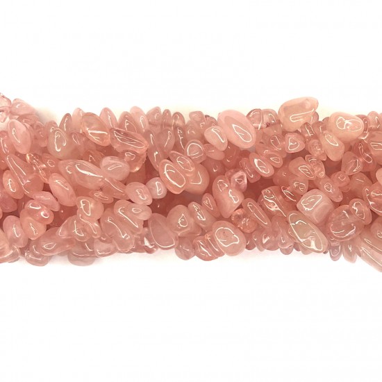 Бусины Розовый кварц ~6х3мм (9006015)