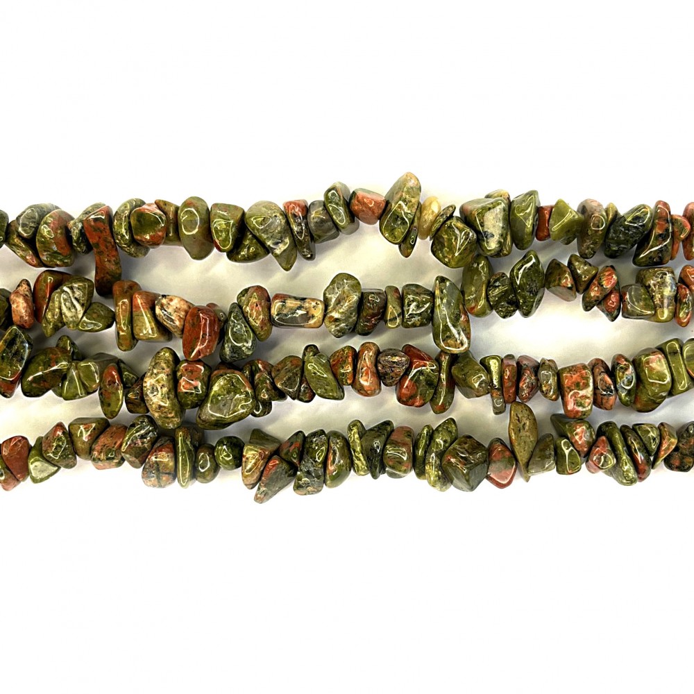 Beads Unakite ~6х3mm (9006029)