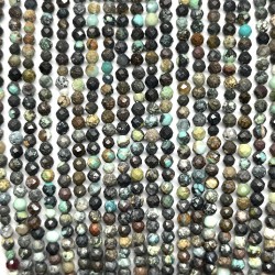 Beads - Chalcedony and turquoise 2,5 mm (4402500G)