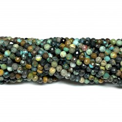 Beads - Chalcedony and turquoise 3 mm (4403000G)