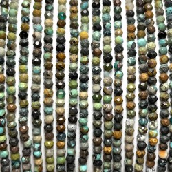 Beads - Chalcedony and turquoise 3 mm (4403000G)