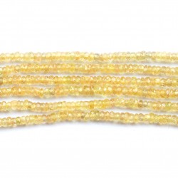 Pärlor Safir-facetterad ~3x1,5mm (0003003G)