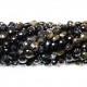Pärlor Obsidian-facetterad 6,5x4mm (0006002G)
