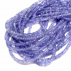 Beads Tanzanite-faceted ~4x2mm (0004010G)