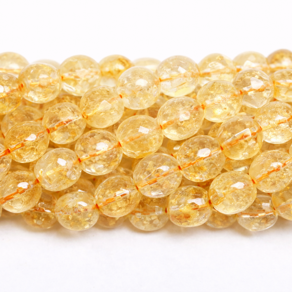 Beads Citrine-faceted 6 mm (4206000G)