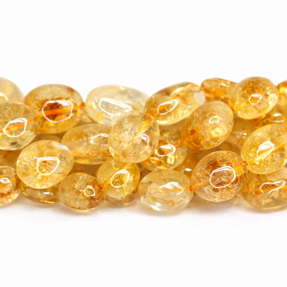 Beads Citrine 10x6mm (4210001)