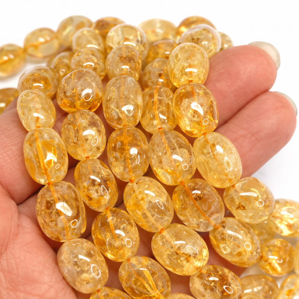 Beads Citrine ~15x13mm (4215000)