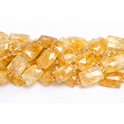 Beads Citrine-faceted ~16x11mm (4216001G)