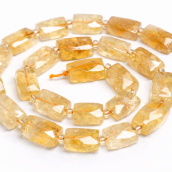 Beads Citrine-faceted ~16x11mm (4216001G)