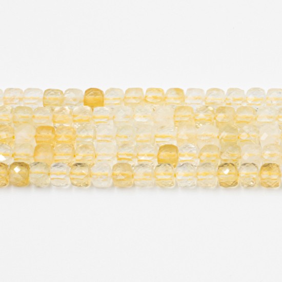 Beads Citrine 4x4mm (4204001G)