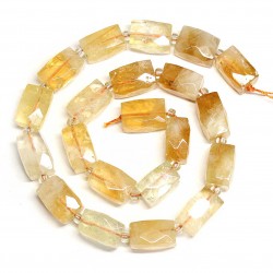 Beads Citrine-faceted ~16x11mm (4216001G)