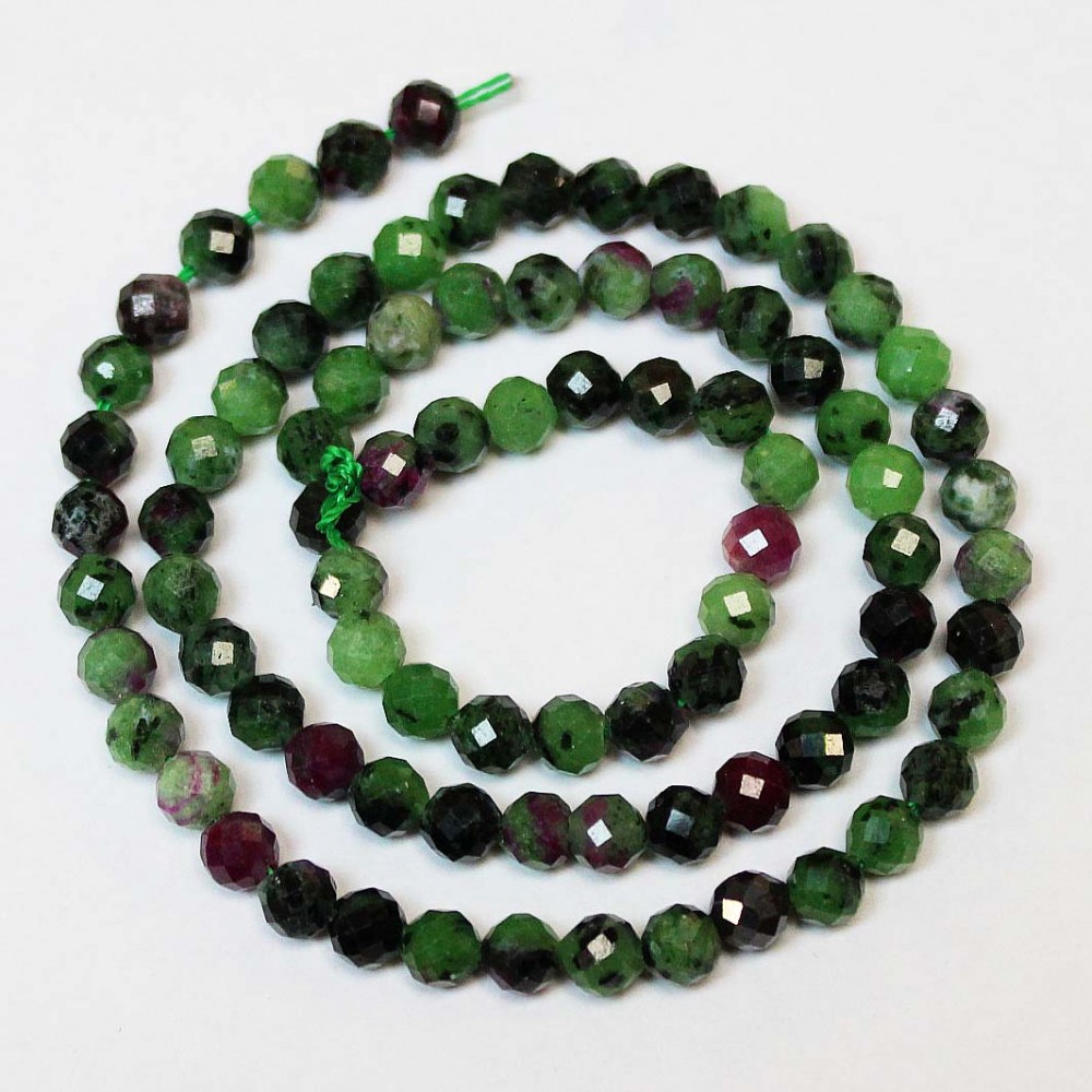 Beads Zoisite-faceted 5mm (4405000G)