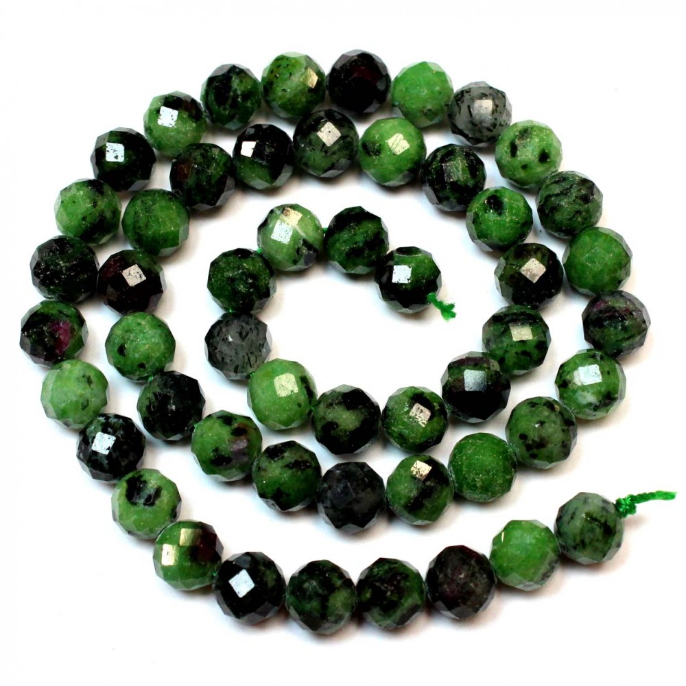 Beads Zoisite-faceted 8mm (4408000G)