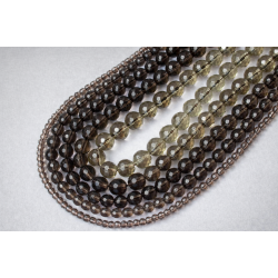 Beads Smoky quartz-faceted 10 mm (1610000G)