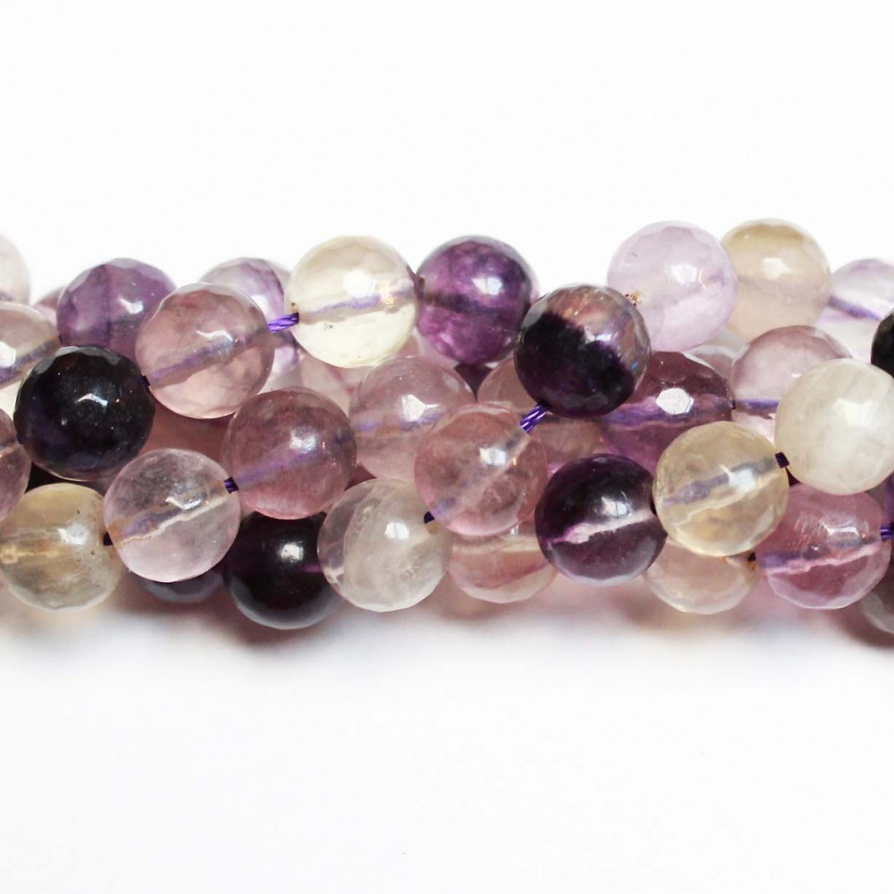 Beads Fluorite-faceted 10mm (4010000G)