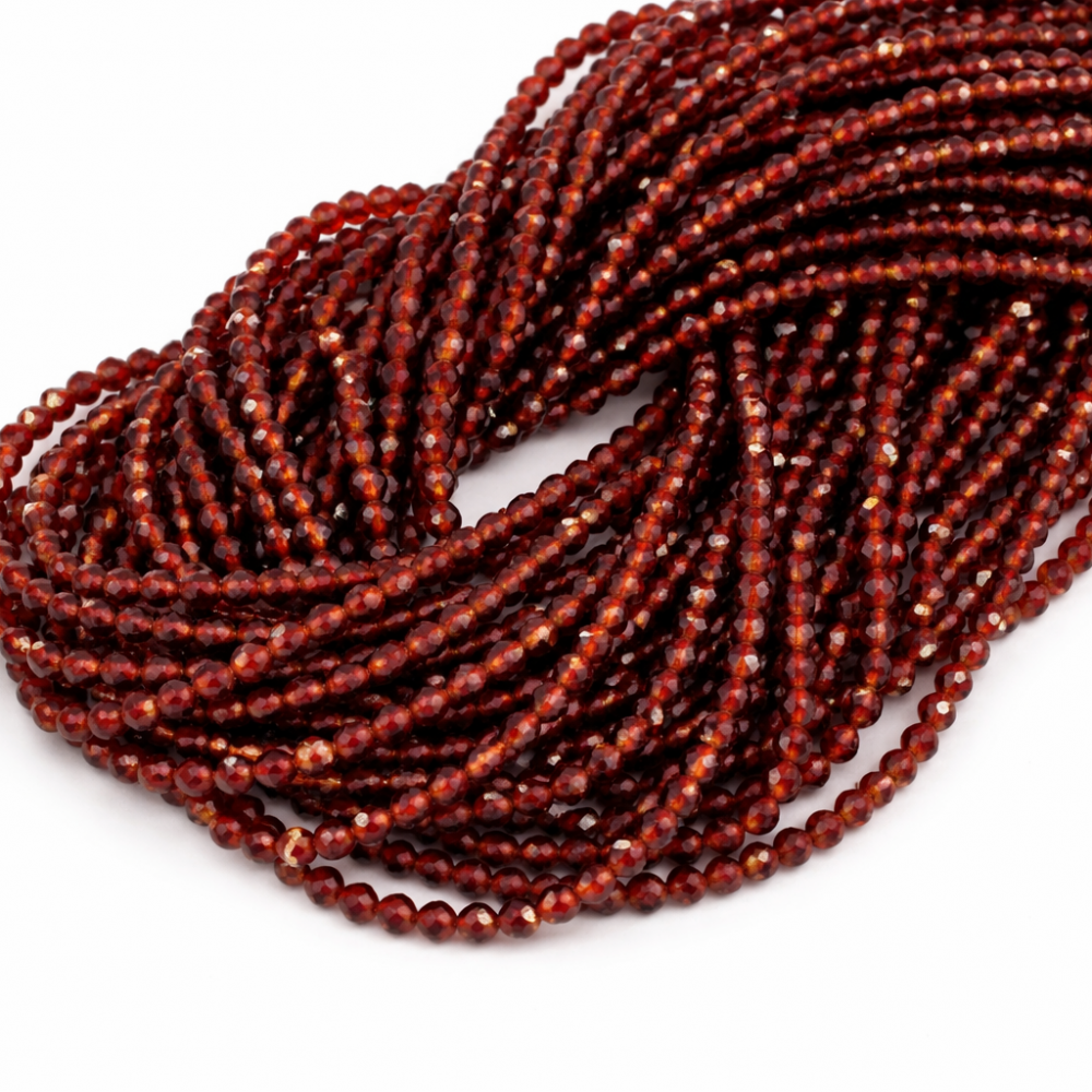 Faceted Garnet Beads 4,0mm (1304003G)