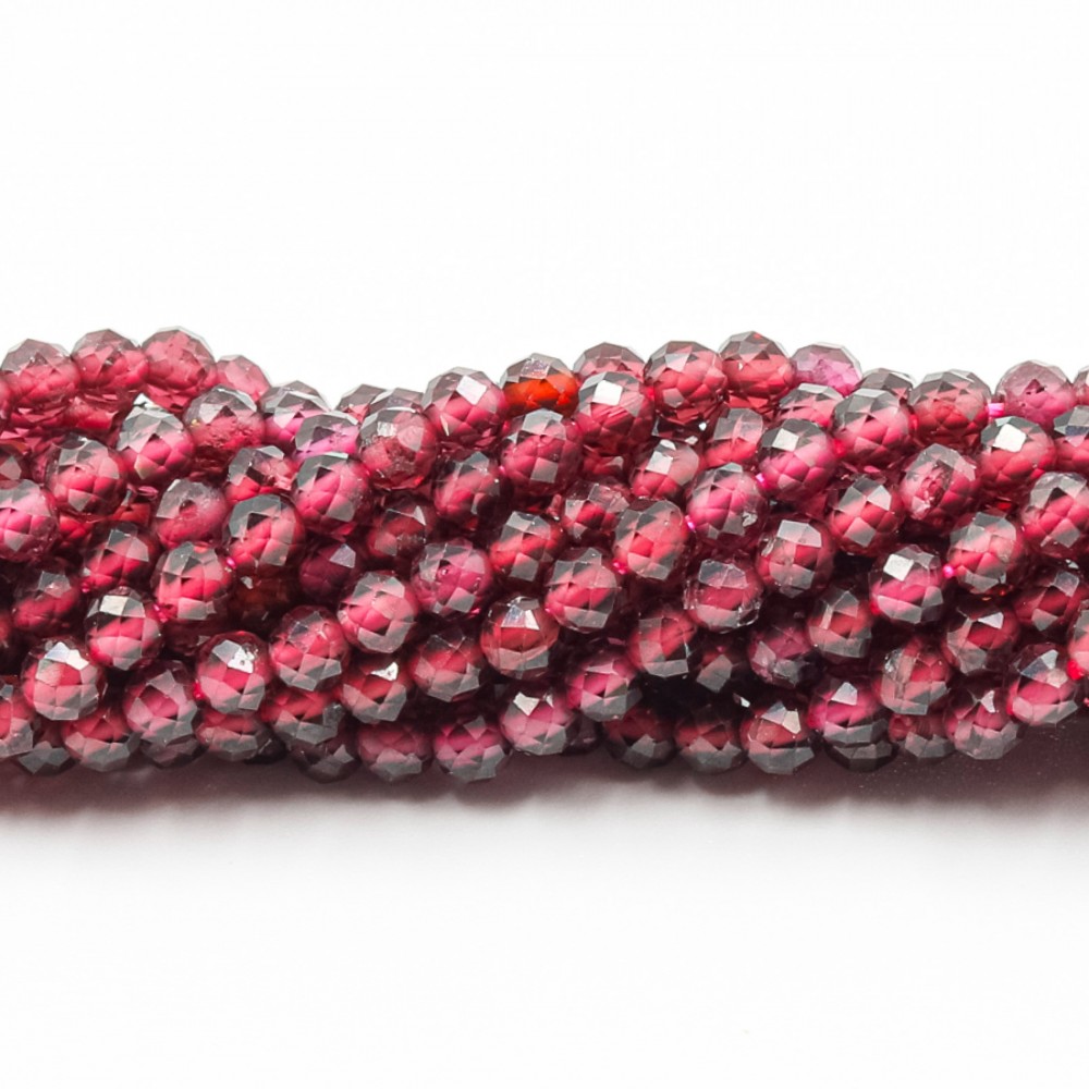 Faceted Garnet Beads 3mm (1303004G)